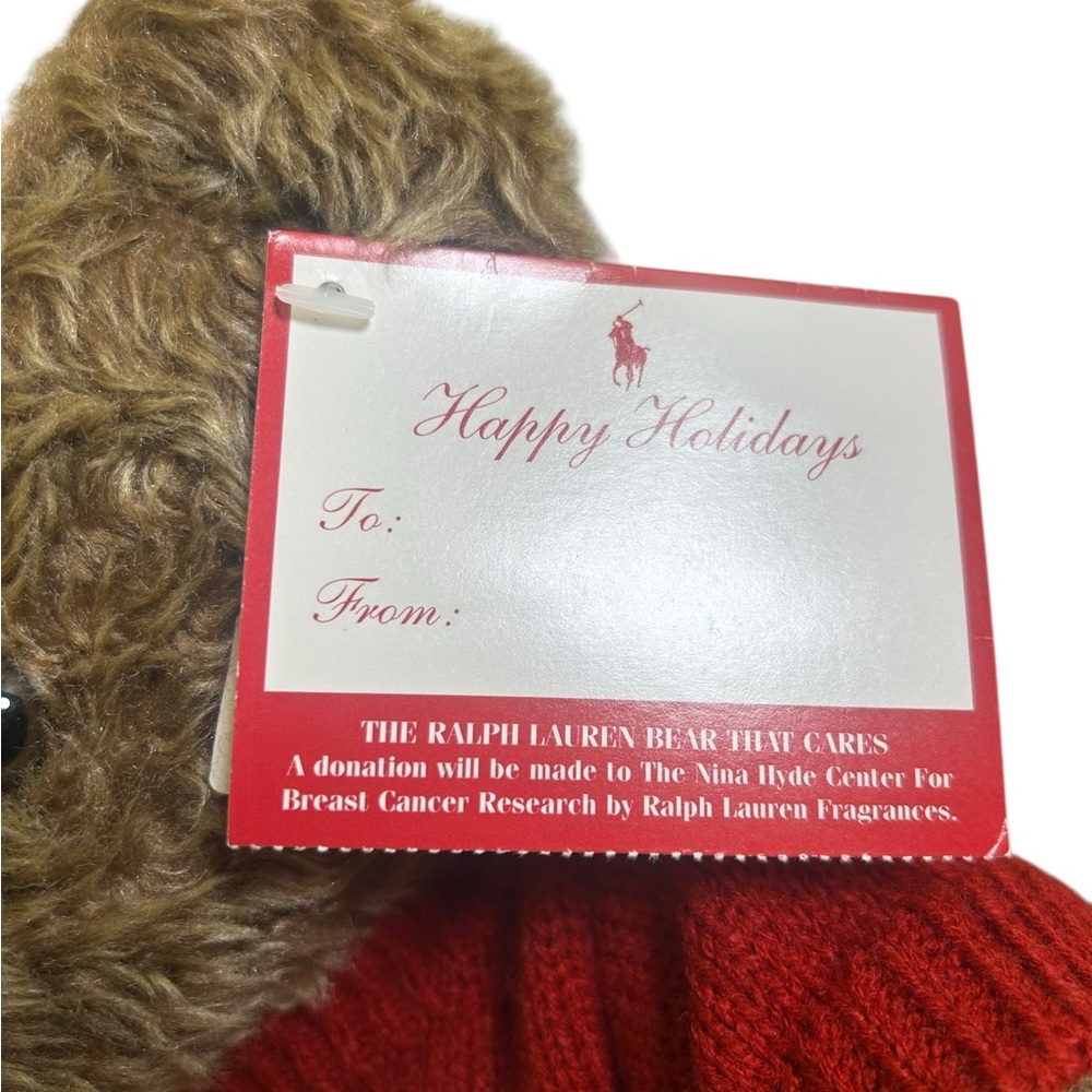 NWT VTG 1998 Ralph Lauren PoloPosable Teddy Bear Holiday Ralph Lauren Christmas - Picture 6 of 15